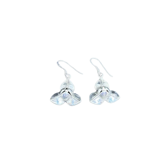 Boucles d'oreilles en argent Fleur de Romdoul