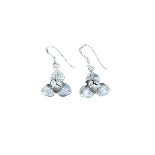 Boucles d'oreilles en argent Fleur de Romdoul