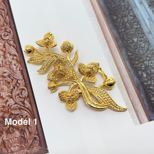 Broche Golden Branch Pka Romdoul by CopperCraftKH