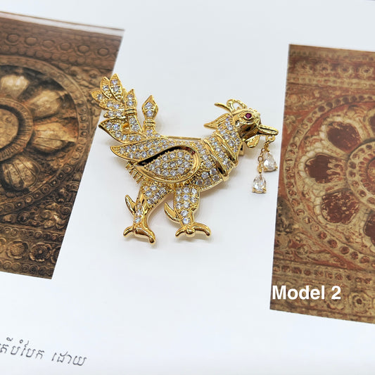 Broche Golden Swan by CopperCraftKH