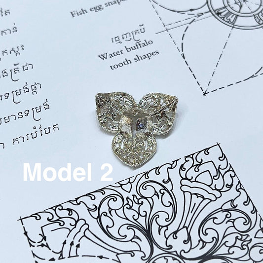 Broche Small Silver Romdoul by CopperCraftKH