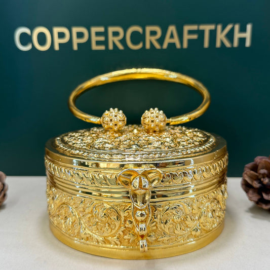 Sac rond cuivre doré by CopperCraftKH