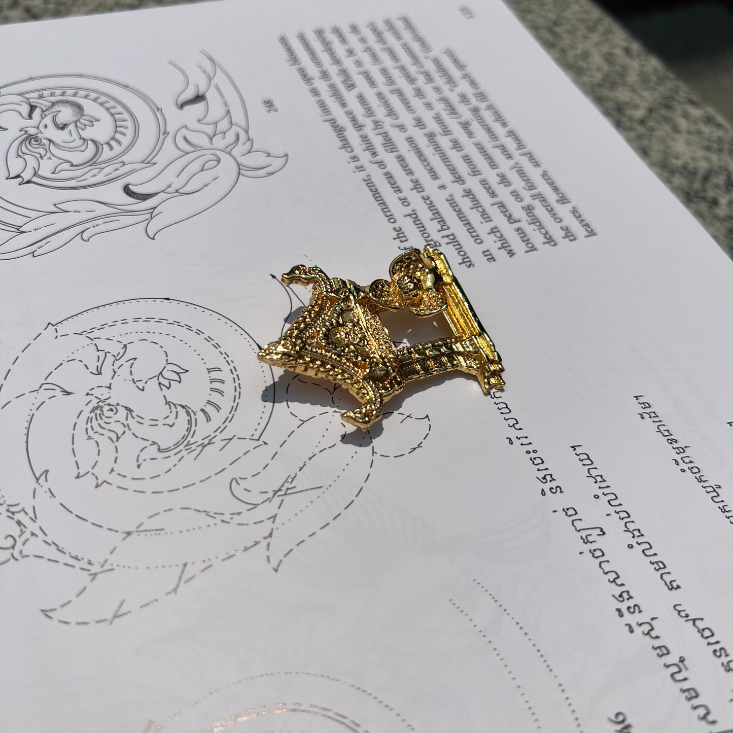 Broche Preah Vihear by CopperCraftKH
