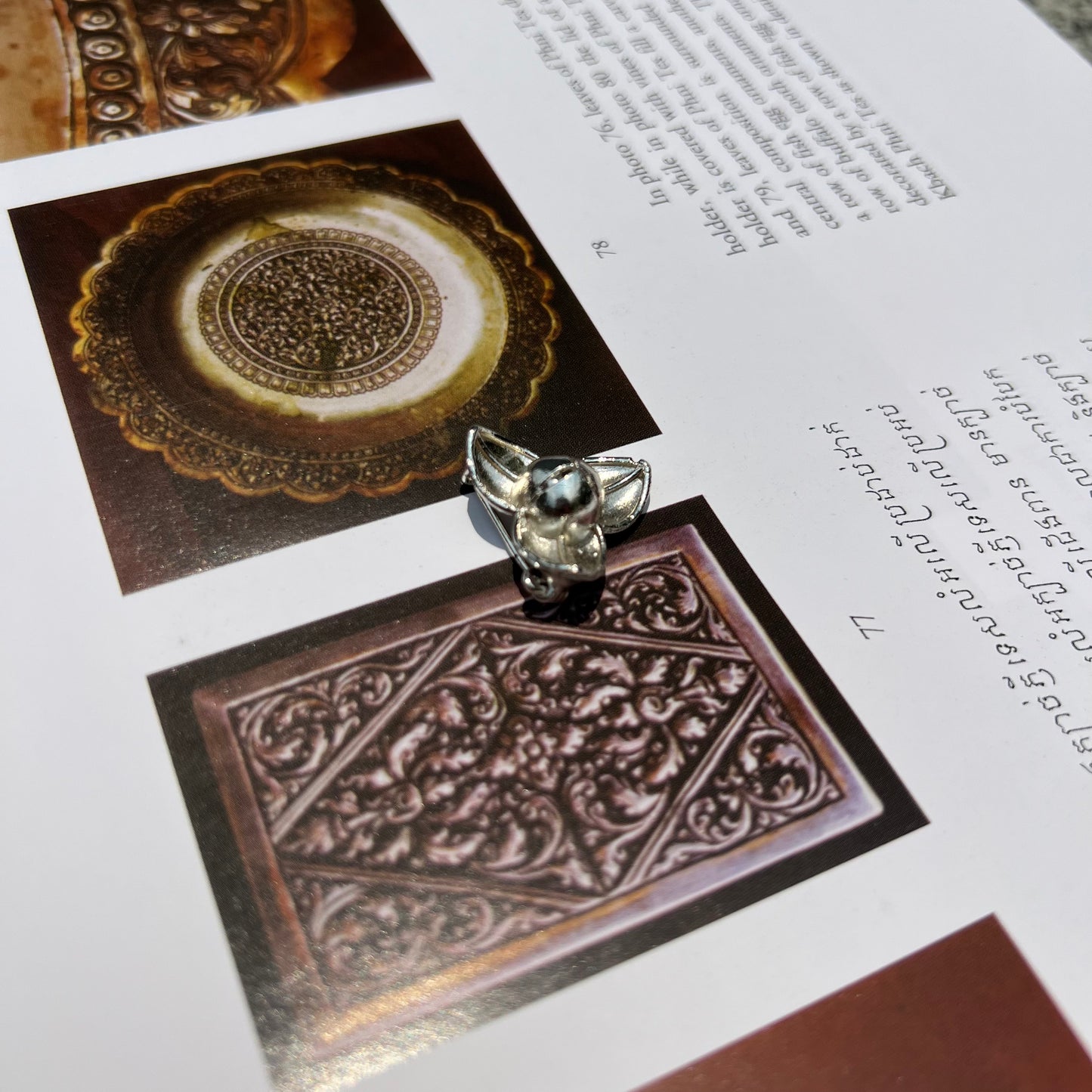 Broche Mini Silver Romdoul by CopperCraftKH