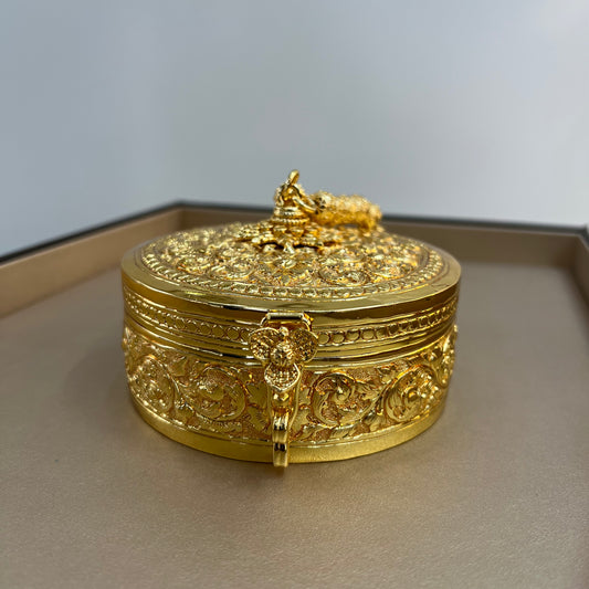 Sac rond cuivre doré Perle by CopperCraftKH
