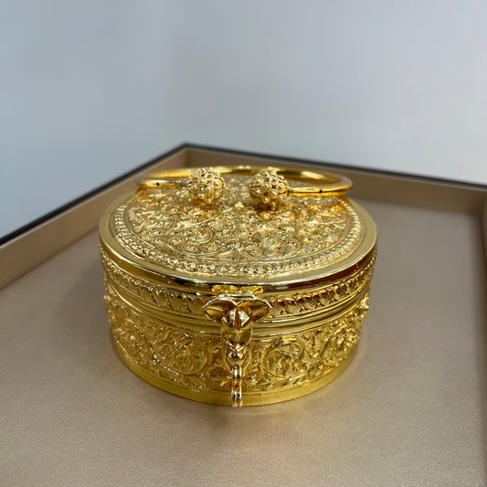 Sac rond cuivre doré by CopperCraftKH