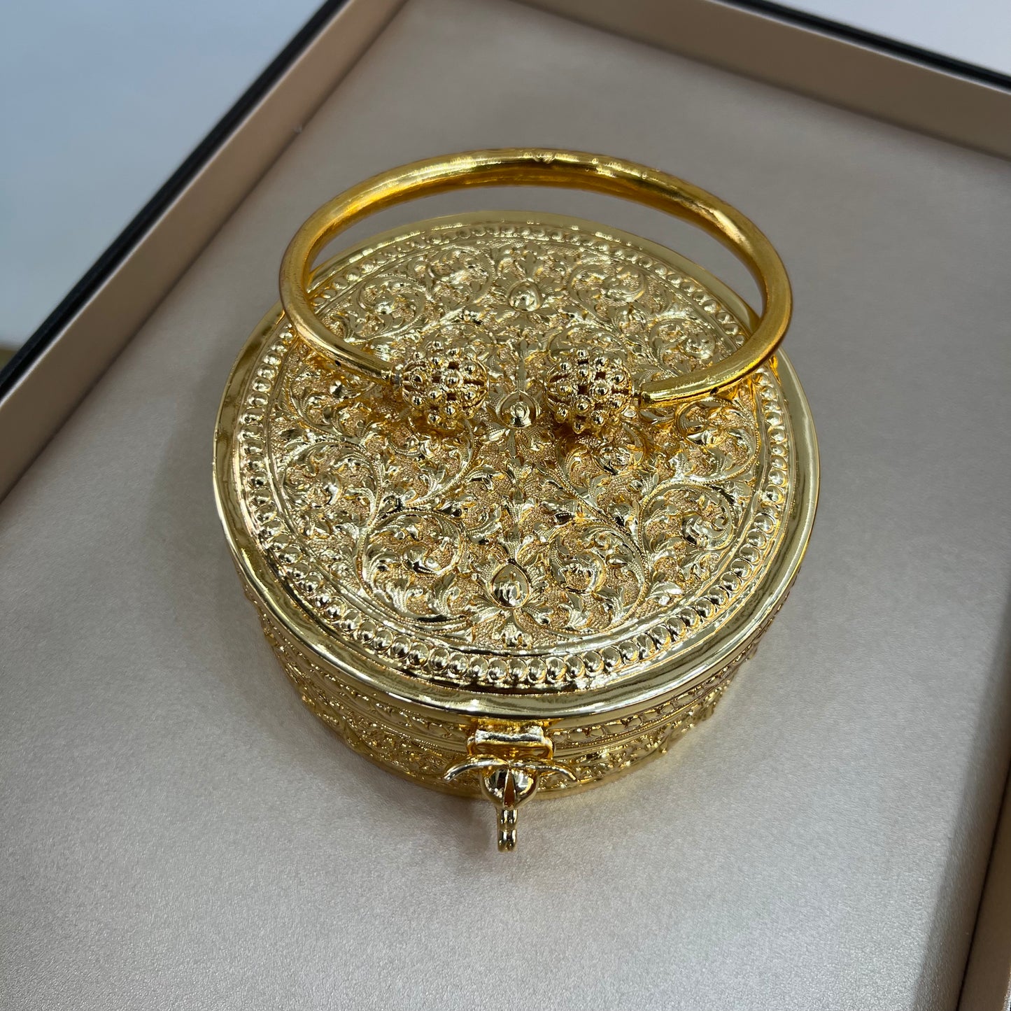 Sac rond cuivre doré by CopperCraftKH