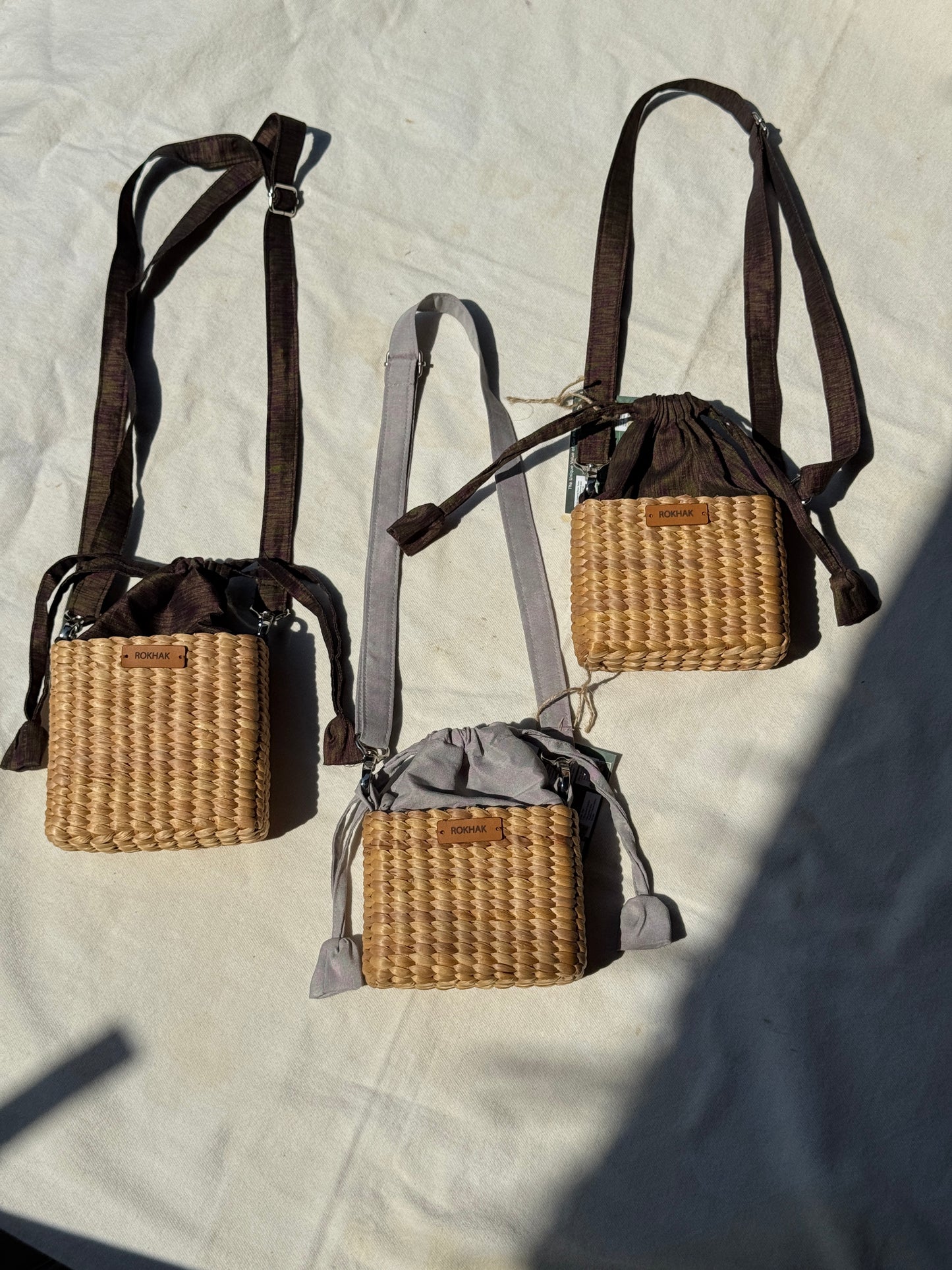 Mini sac bandoulière carré par Rokhak