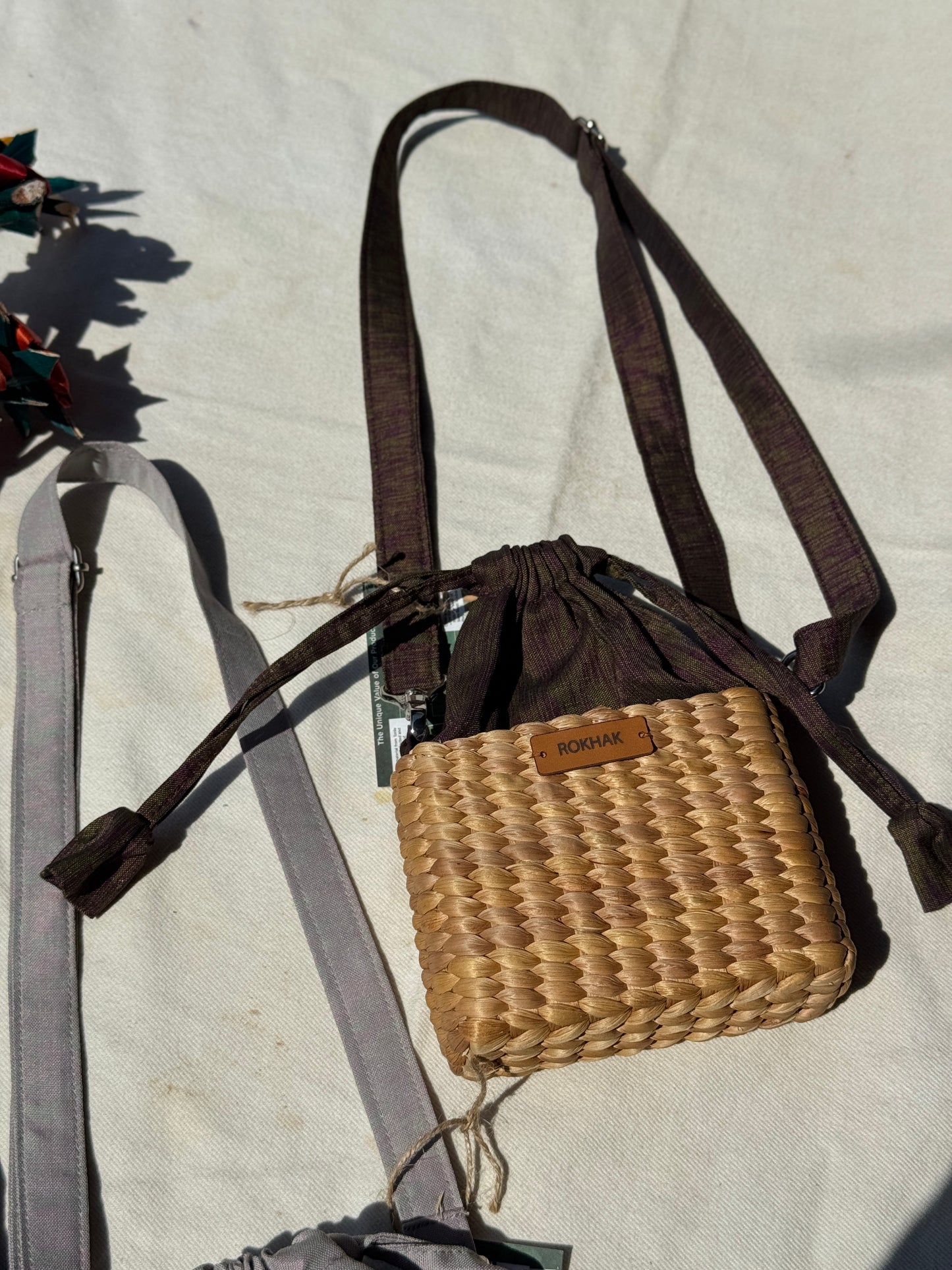 Mini sac bandoulière carré par Rokhak