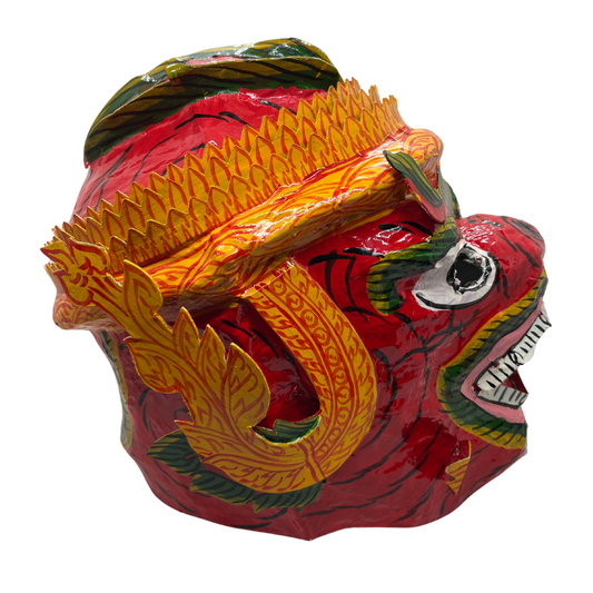 Masque intégral Cambodgien en papier mâché modèle Hanuman