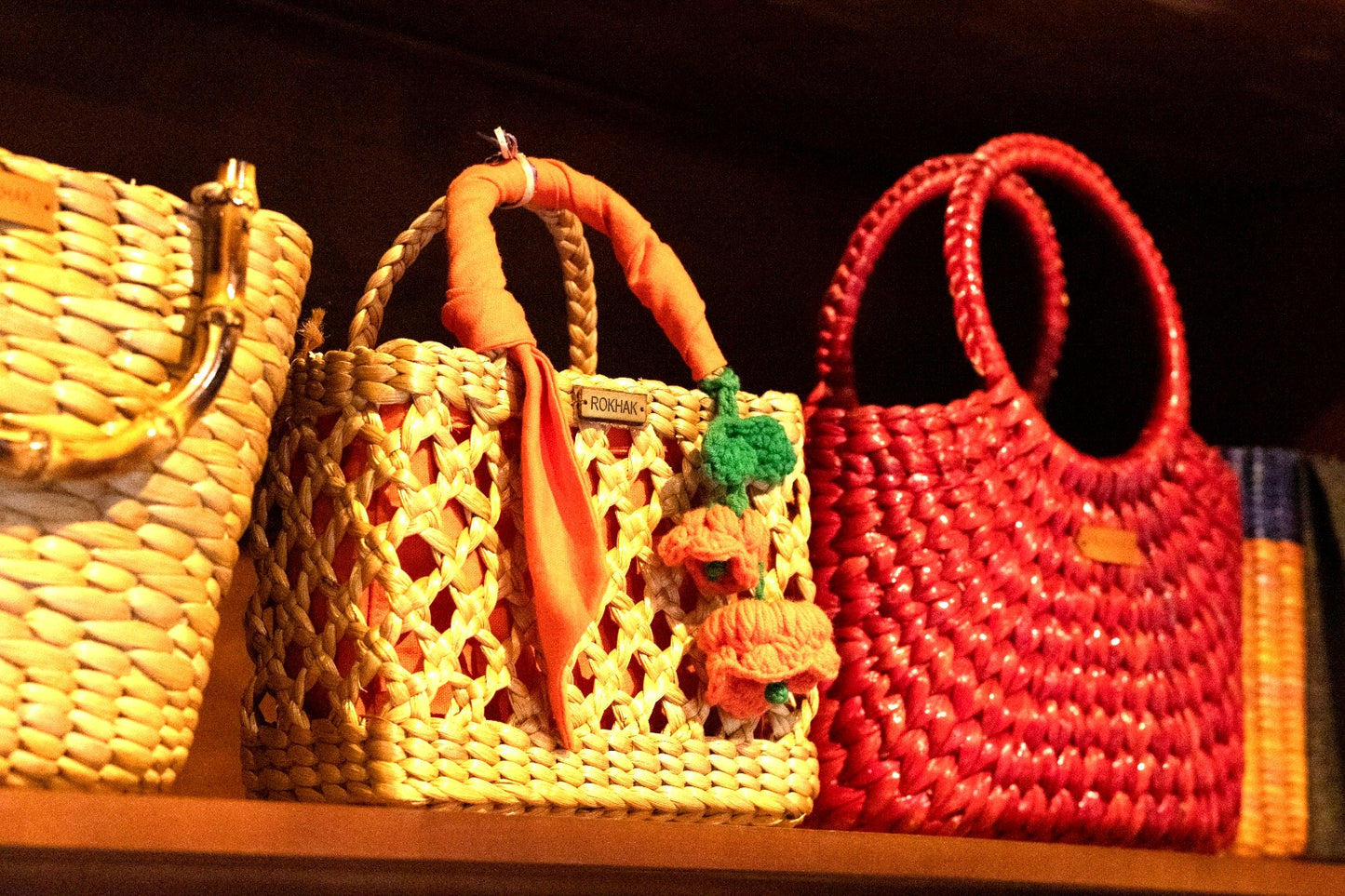 Sac à main avec intérieur tissu par Rokhak