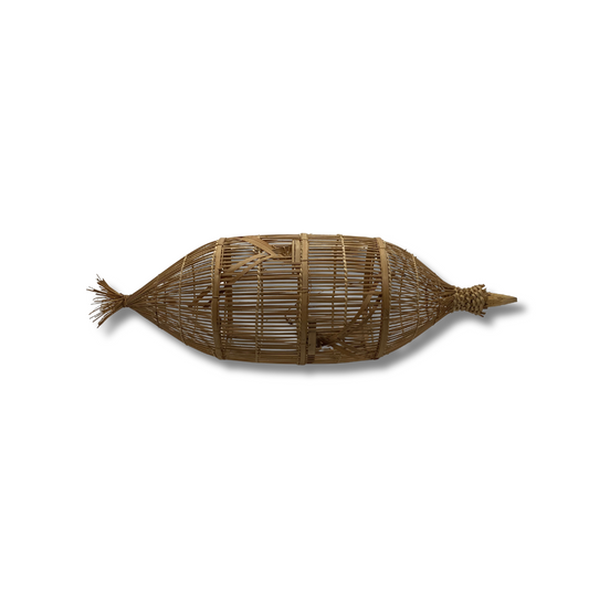 Cage à poisson en rotin du Cambodge