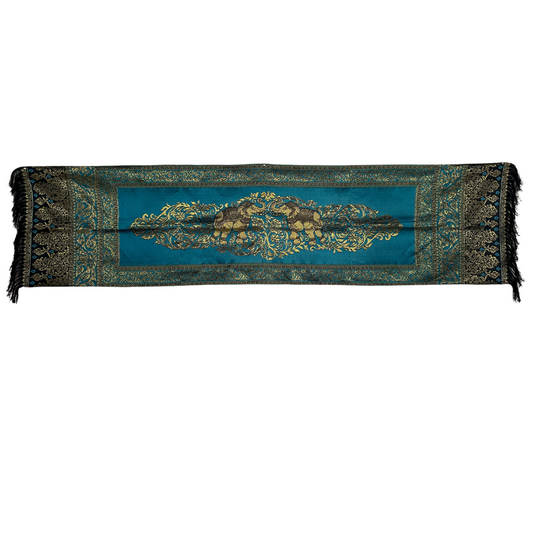 Nappe ornemental cambodgienne éléphant d'Asie 180 x 50 cm
