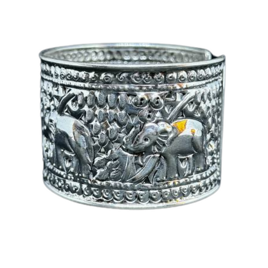 Manchette Khmère en argent Domrey Prey