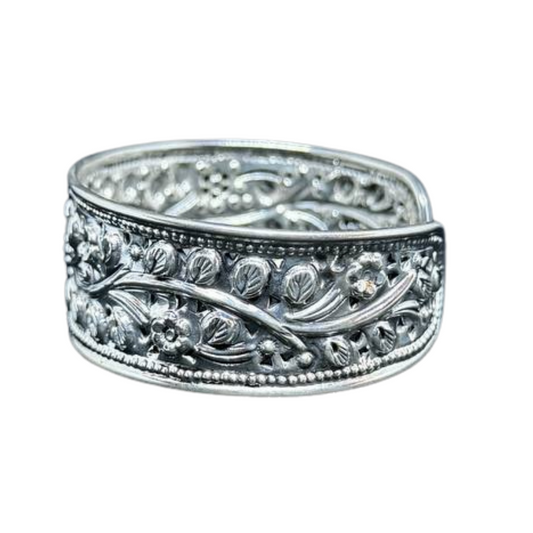 Manchette Traditionelle Khmère en argent Pka