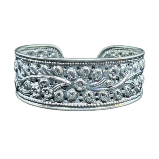 Manchette Traditionelle Khmère en argent Pka