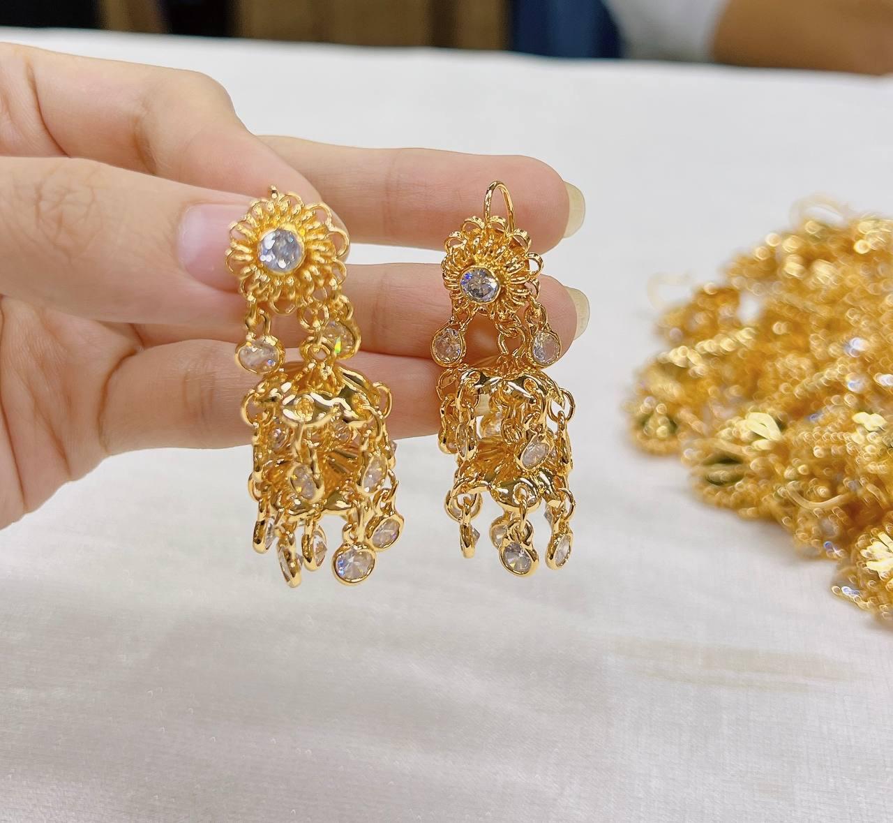 Boucles d'oreilles Khmère pour tenue traditionnelle