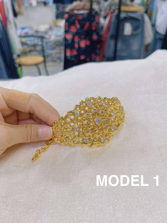 Paire de manchettes Bras Khmère pour tenue traditionnelle