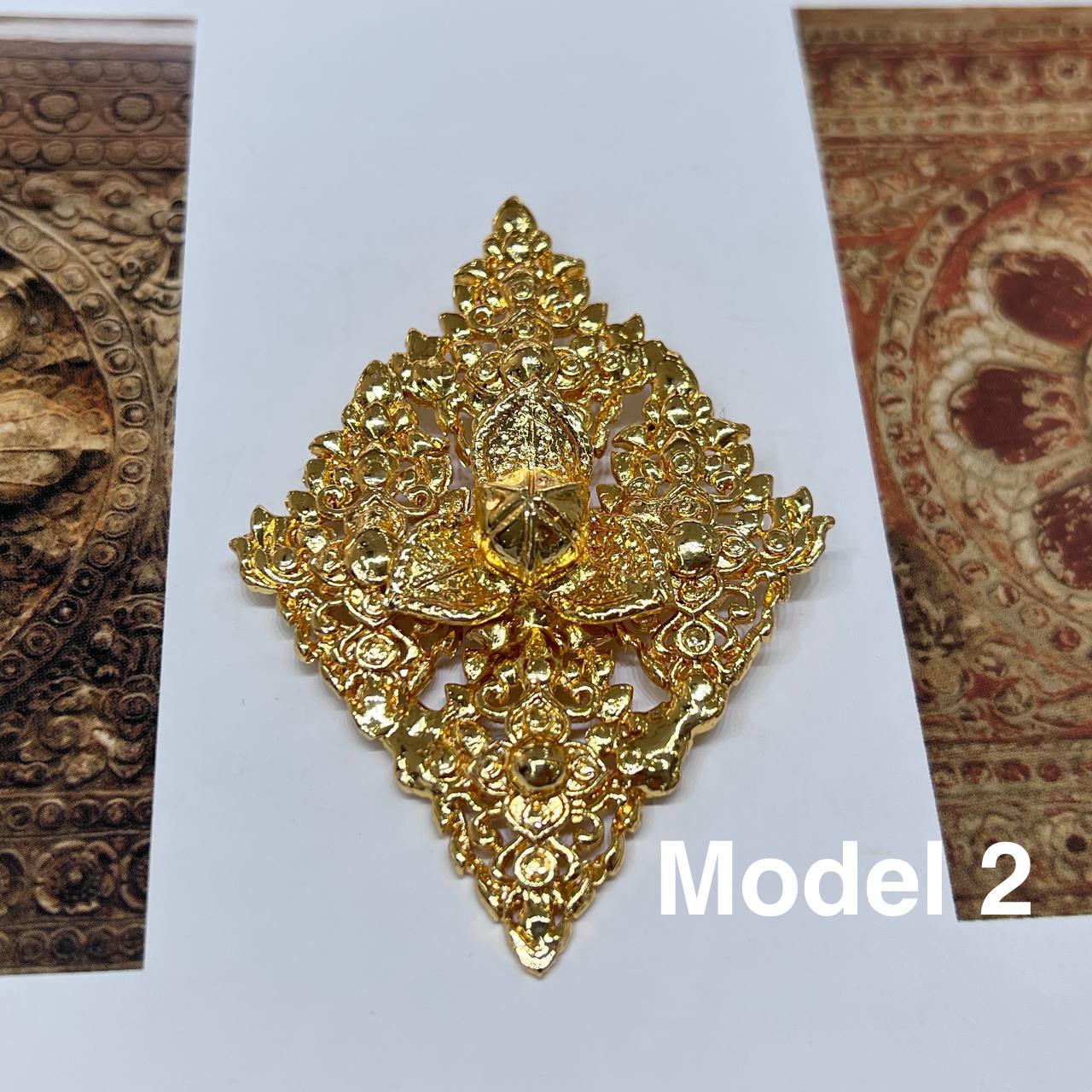 Broche Big Golden Pka Romdoul by CopperCraftKH