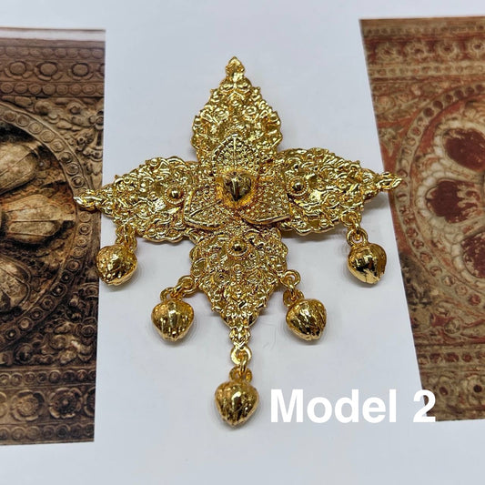 Broche Pka Romdoul with leaves by CopperCraftKH