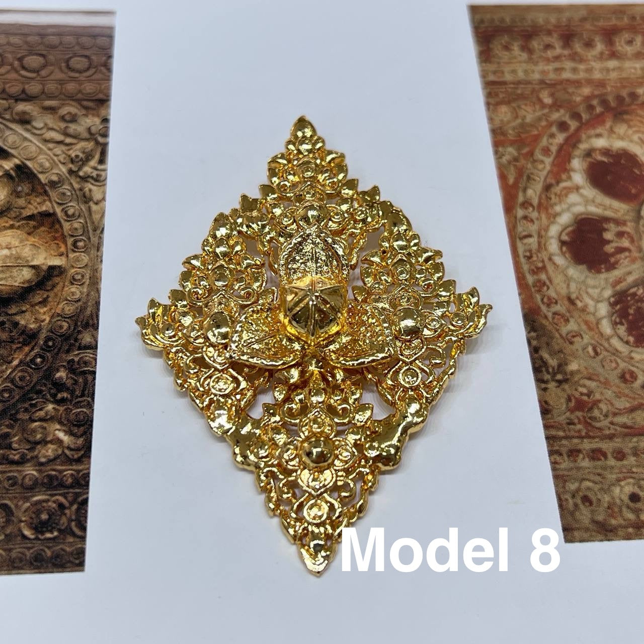 Broche Pka Romdoul with leaves by CopperCraftKH
