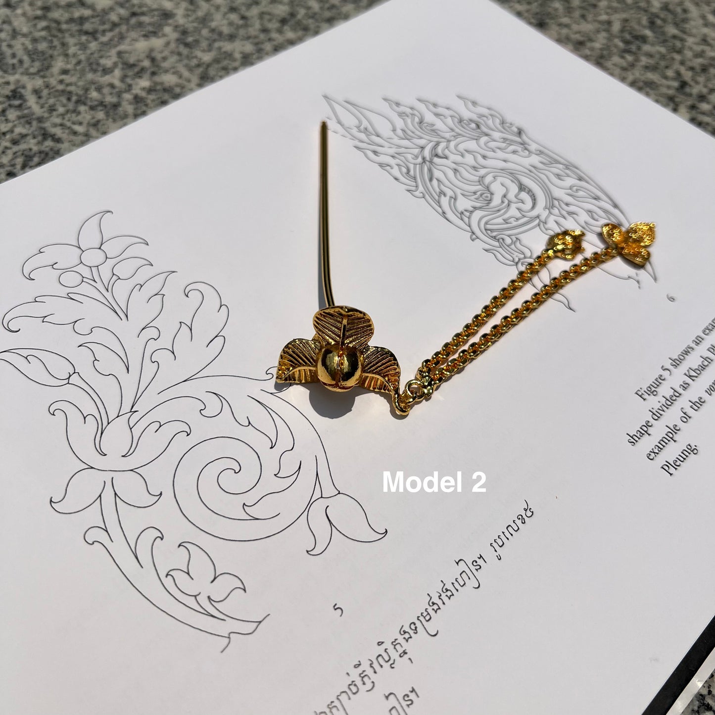 Pic à cheveux Pka Romdoul by CopperCraftKH