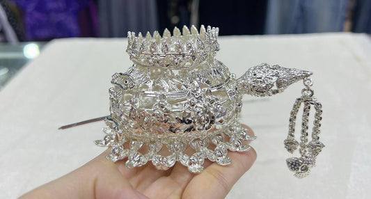 Coiffe traditionnelle khmère couleur Argent