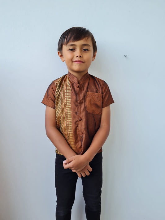 Chemise traditionnelle Khmer pour enfant