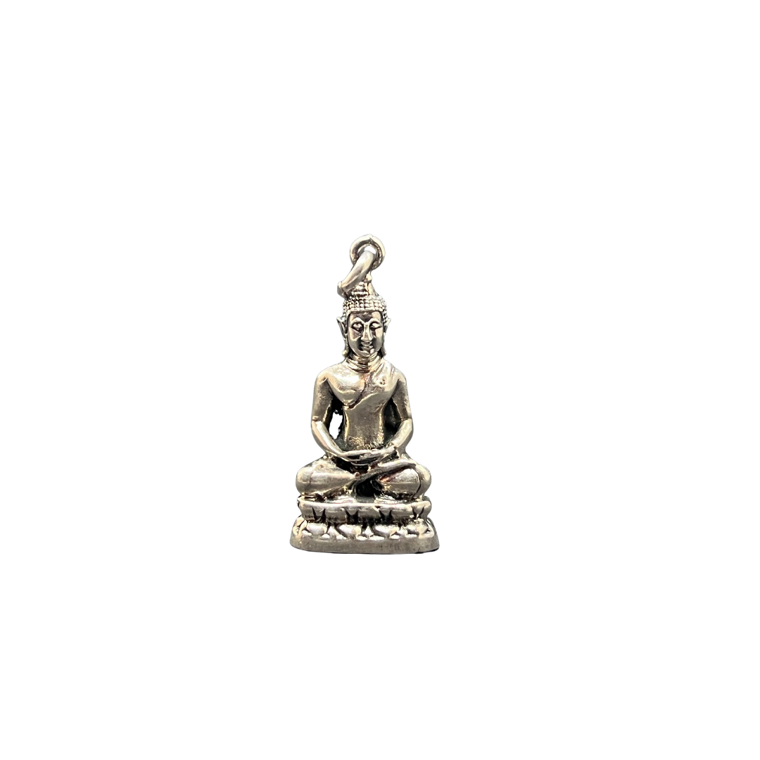 Pendentif Bouddha en posture Dhyana Mudra Argent 925/1000