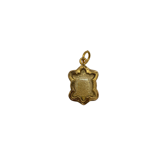 Amulette Thaï en verre Phaya Tao Ruan couleur doré