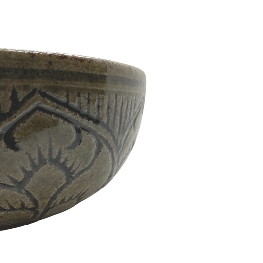 Bol en céramique traditionnelle cambodgienne à motifs "Champa"