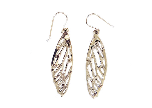 Boucles d'oreilles Ailes de Libellules en Argent (Collection Temple et Nature)