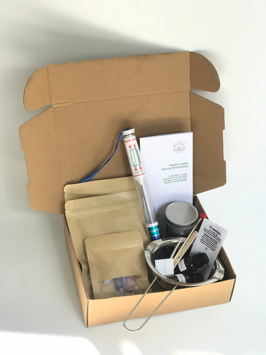 Kit Complet DYI de création de bougie en cire de soja naturelle par Magik Glow