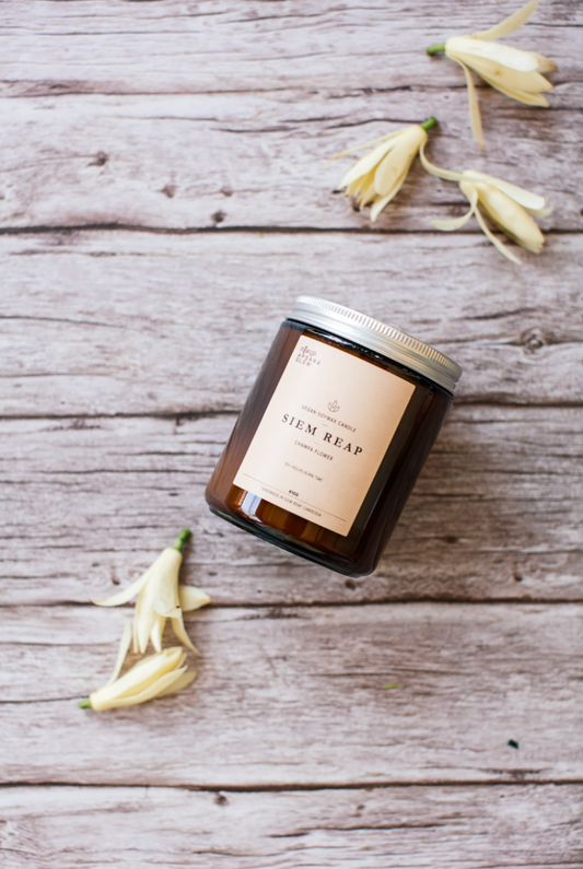 Bougie Parfumée Siem Reap (Fleur de Champa)