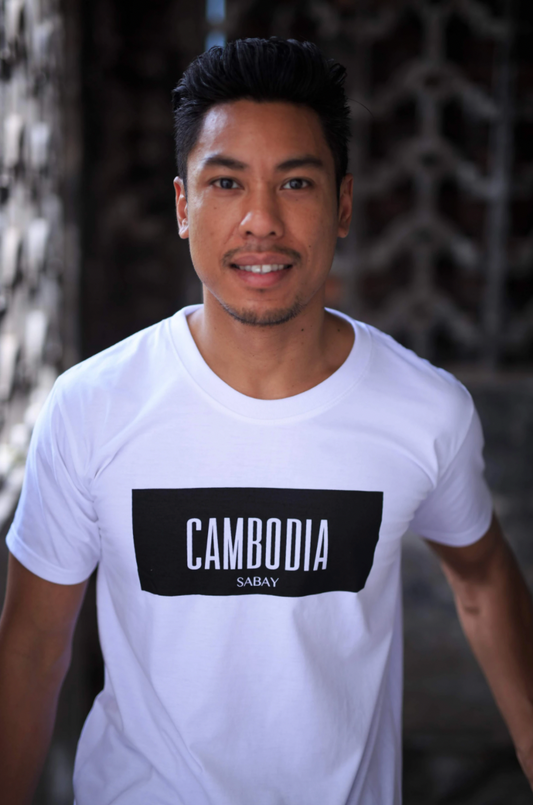 T-shirt Cambodia White par Sabay Creation
