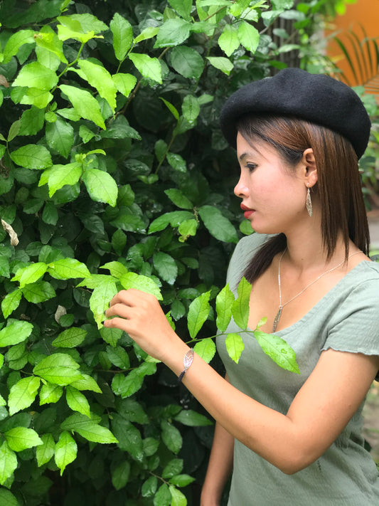 Pendentif et Chaîne Ailes de Libellules en Argent (Collection Temple et Nature)