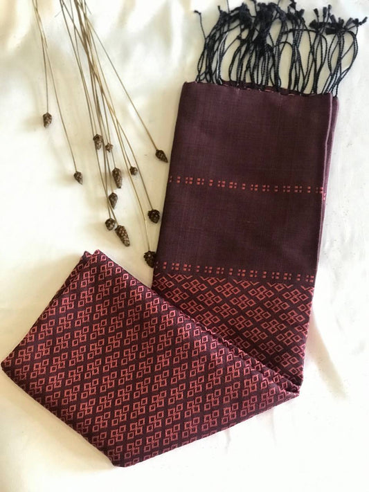 Foulard en Soie Fine Chorebap Tissé à la Main