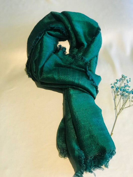Foulard en Soie Sauvage Douce Tissé