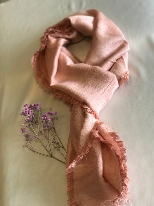 Foulard en Soie Sauvage Douce Tissé