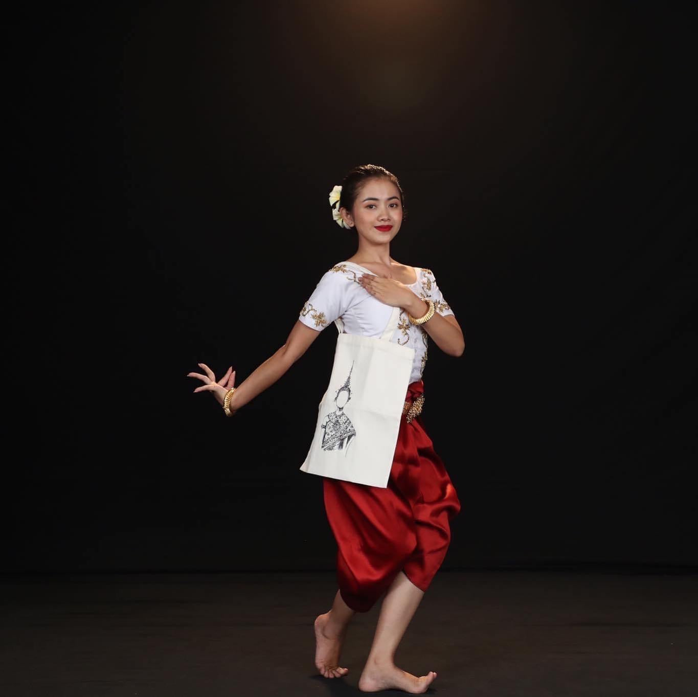 Tote Bag Neang (Collection Danse Traditionnelle Khmère)