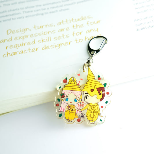 Porte-clef Acrylique Couple par Little Apsara