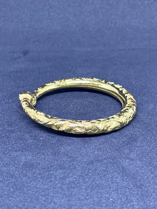 Bracelet Khmer Boran Pleine Fleurs couleur Or