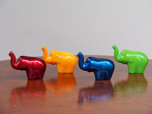 Family Elephant Yellow Small par Jayav Art