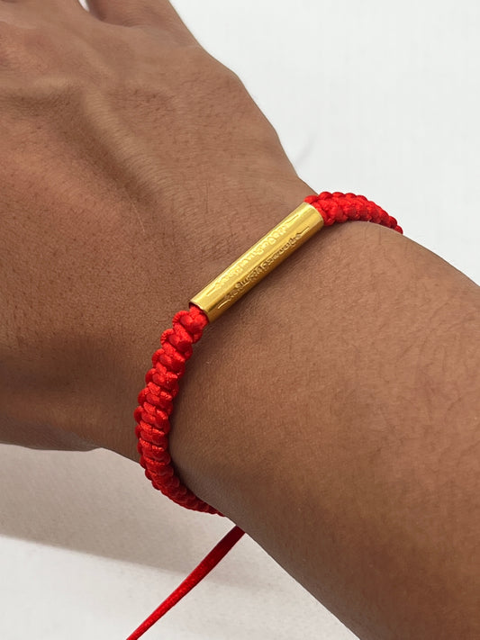 Bracelet Rouge Mantra Bouddhiste Ha-Tiew