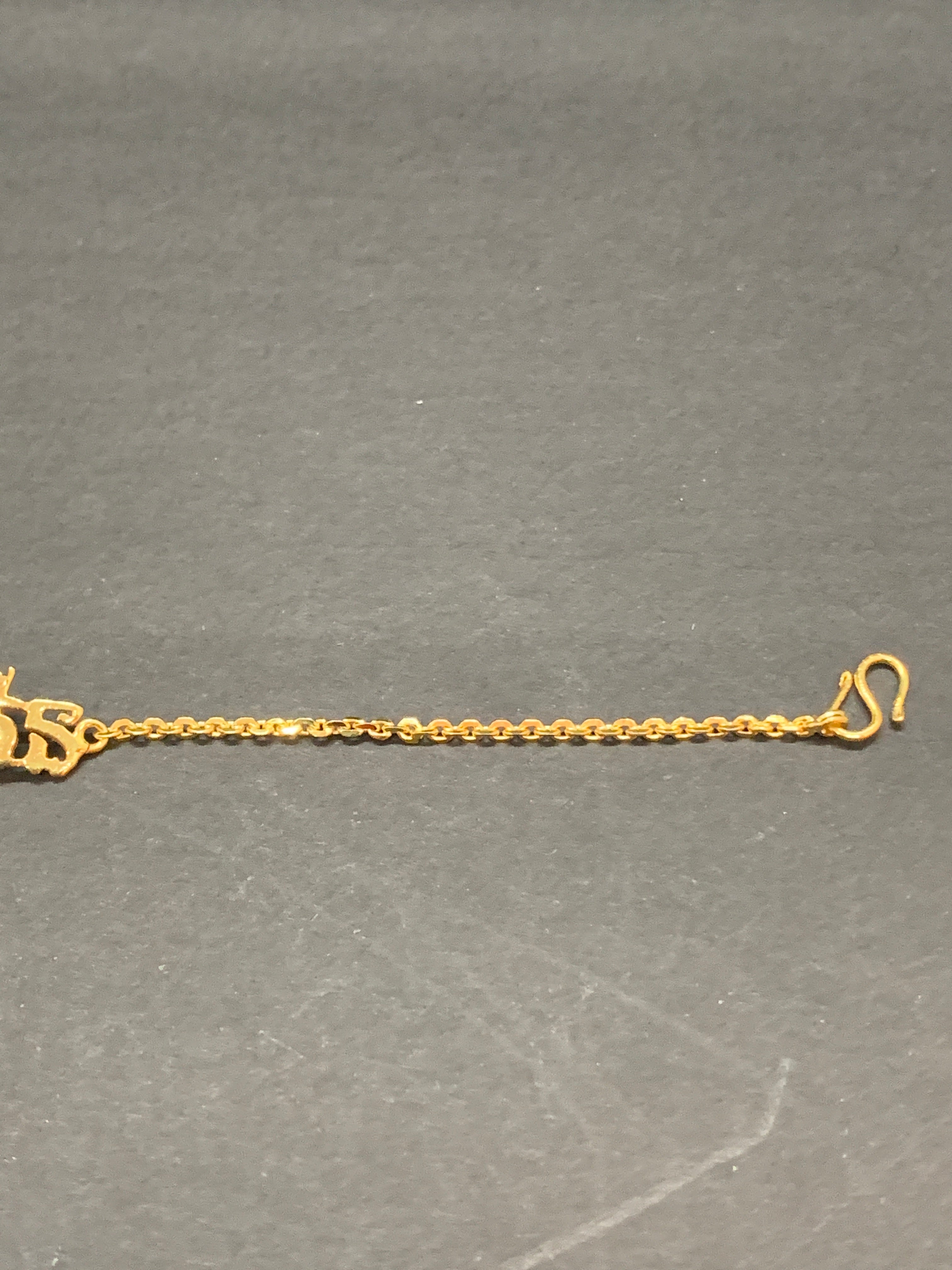 Bracelet couleur Or personnalisable en Khmer