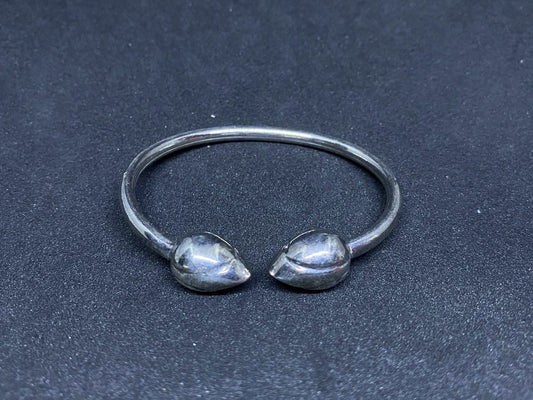 Bracelet Fin Fleur de Lotus Khmer en argent