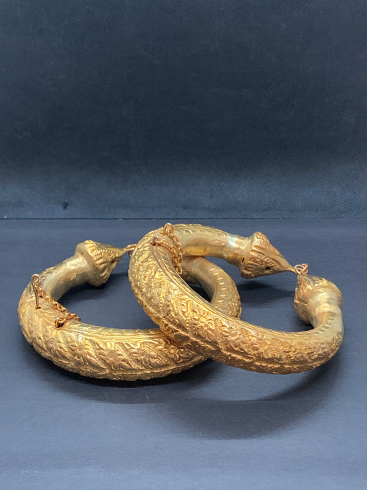 Paire de Bracelets chevilles pour tenue traditionnelle Khmère, Thaï ou Lao