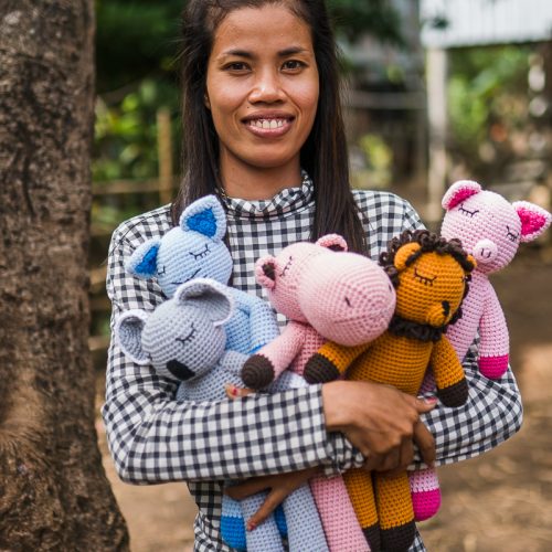 Peluche SANGHA Le Lion Endormi