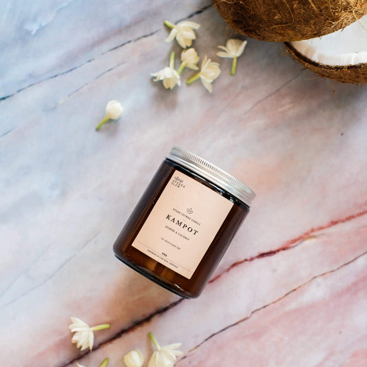 Bougie Parfumée Kampot (Jasmin et noix de coco)