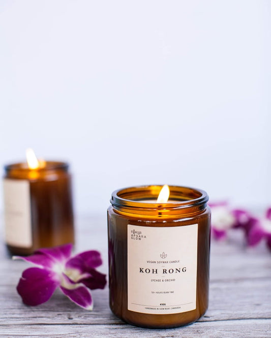 Bougie Parfumée Koh Rong (litchi et orchidée)